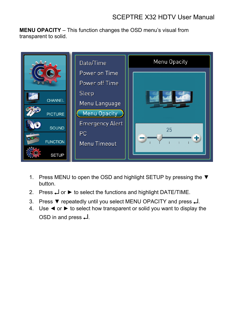 Sceptre Technologies X32 User Manual | Page 82 / 107