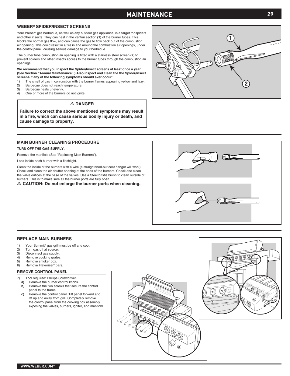 Maintenance | Summit E/S-620/650 User Manual | Page 29 / 84