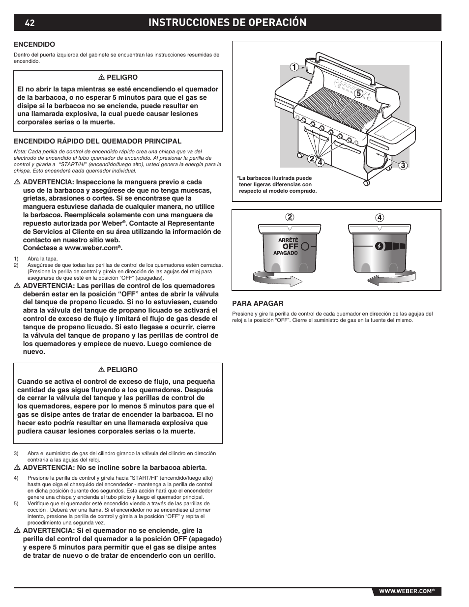 Instrucciones de operación | Summit E/S-620/650 User Manual | Page 42 / 84