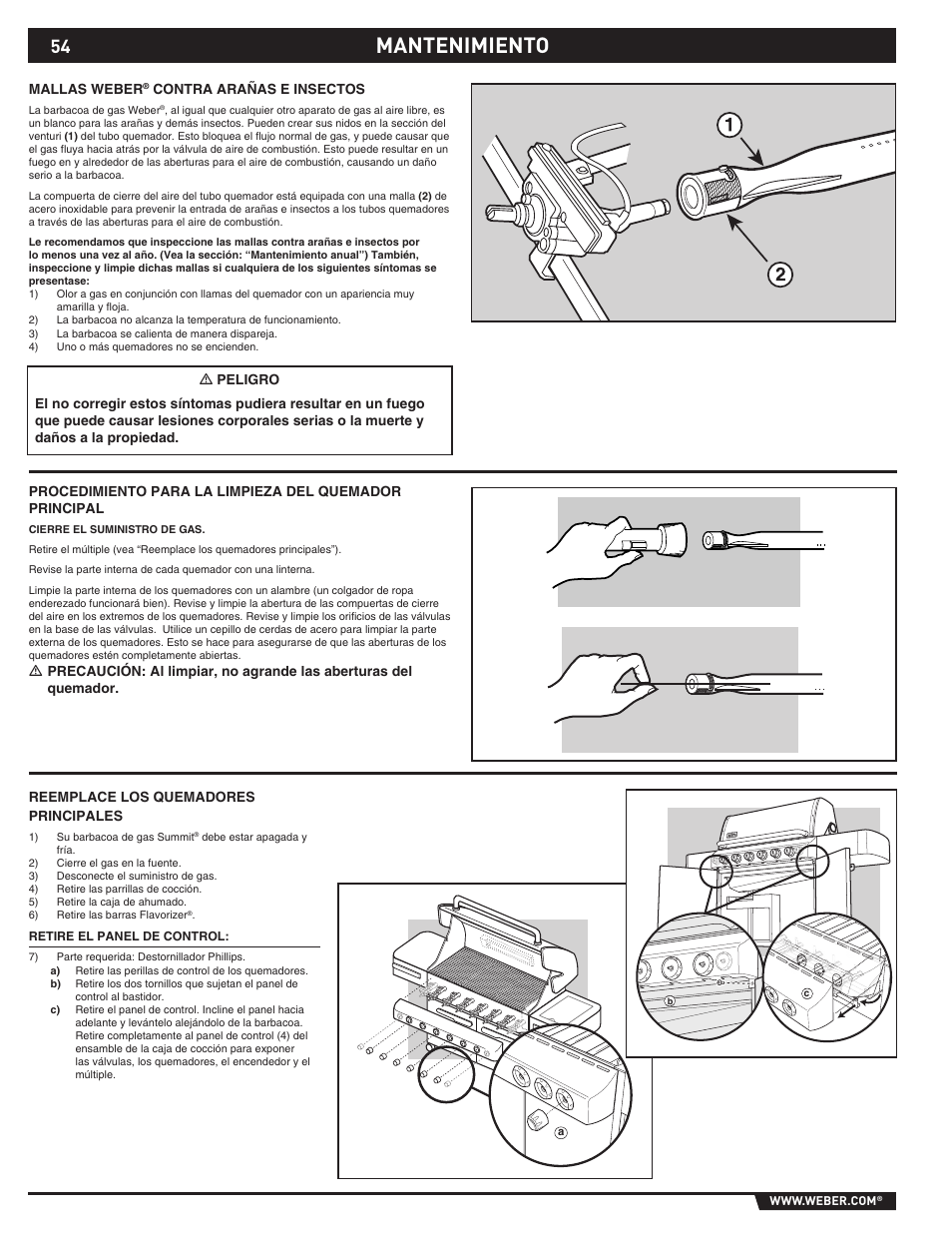 Mantenimiento | Summit E/S-620/650 User Manual | Page 54 / 84