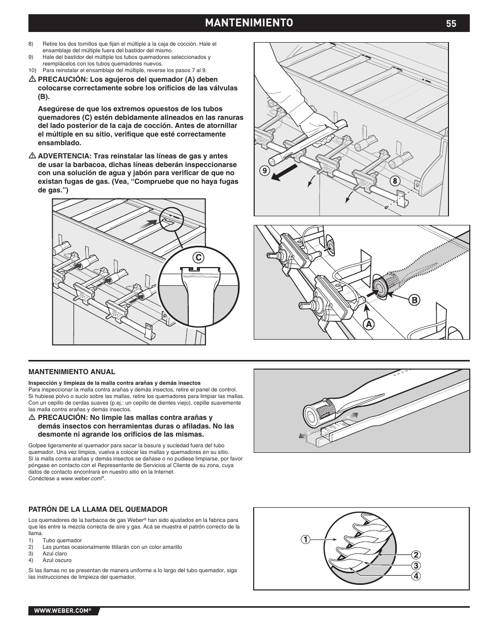 Mantenimiento | Summit E/S-620/650 User Manual | Page 55 / 84