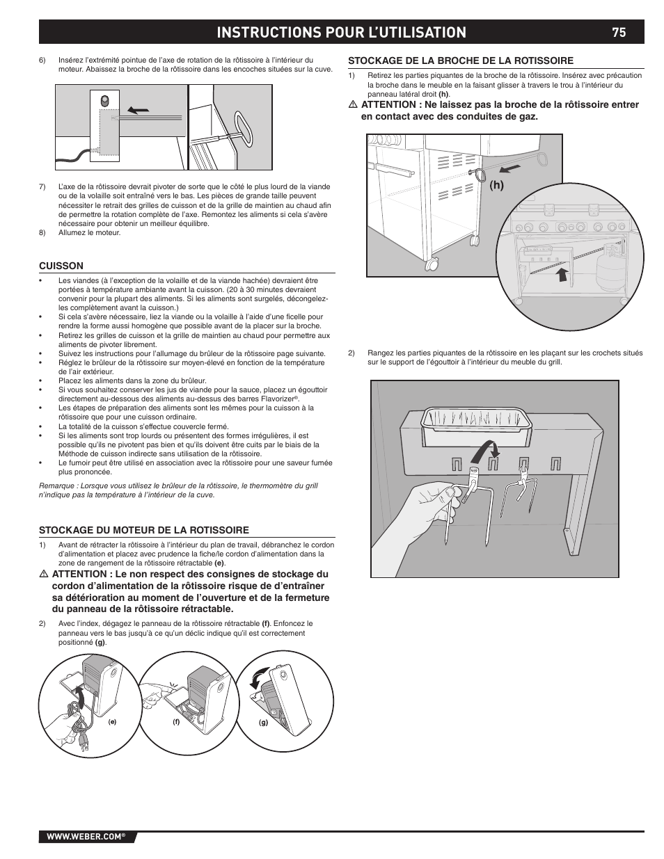 Instructions pour l’utilisation | Summit E/S-620/650 User Manual | Page 75 / 84