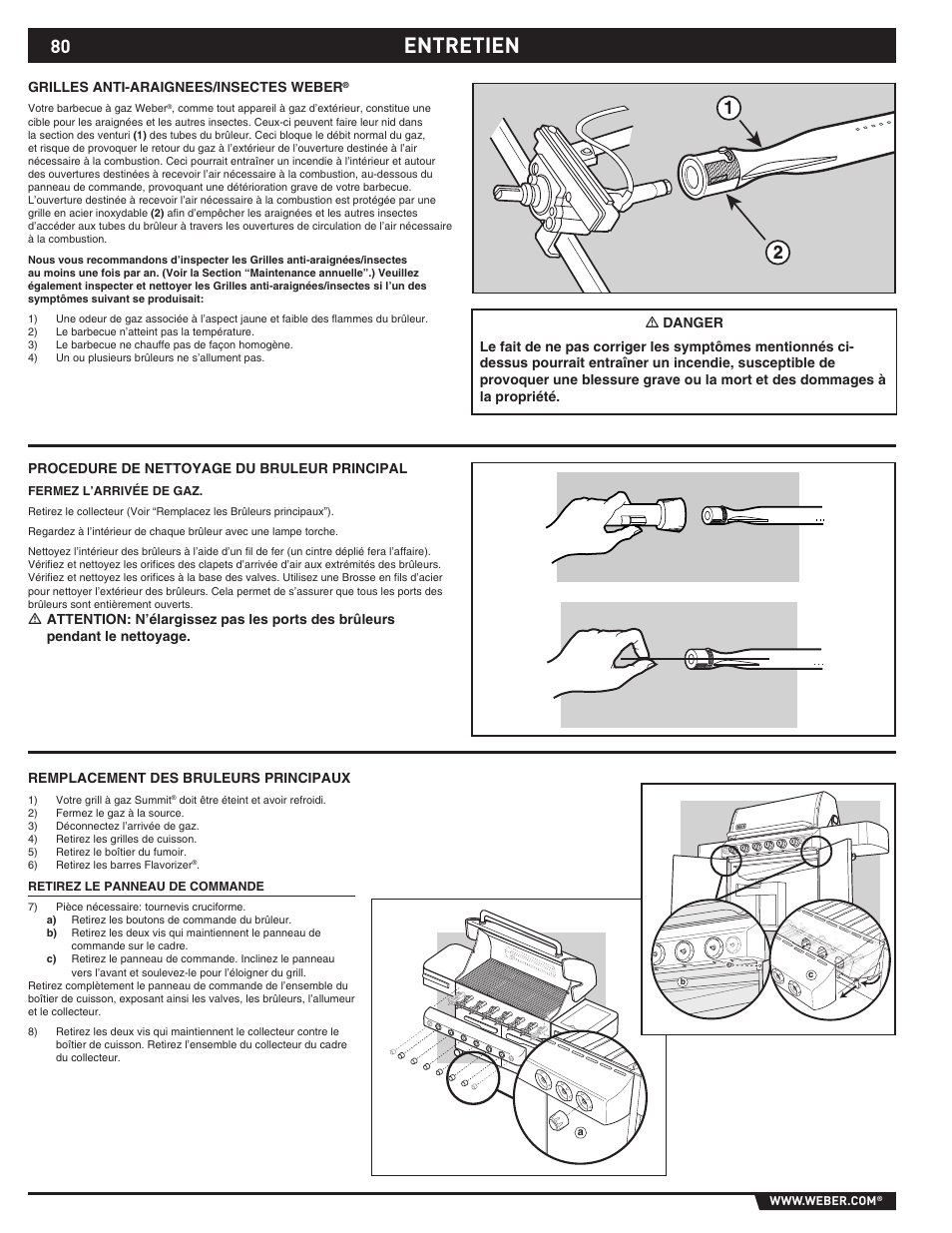 Entretien | Summit E/S-620/650 User Manual | Page 80 / 84