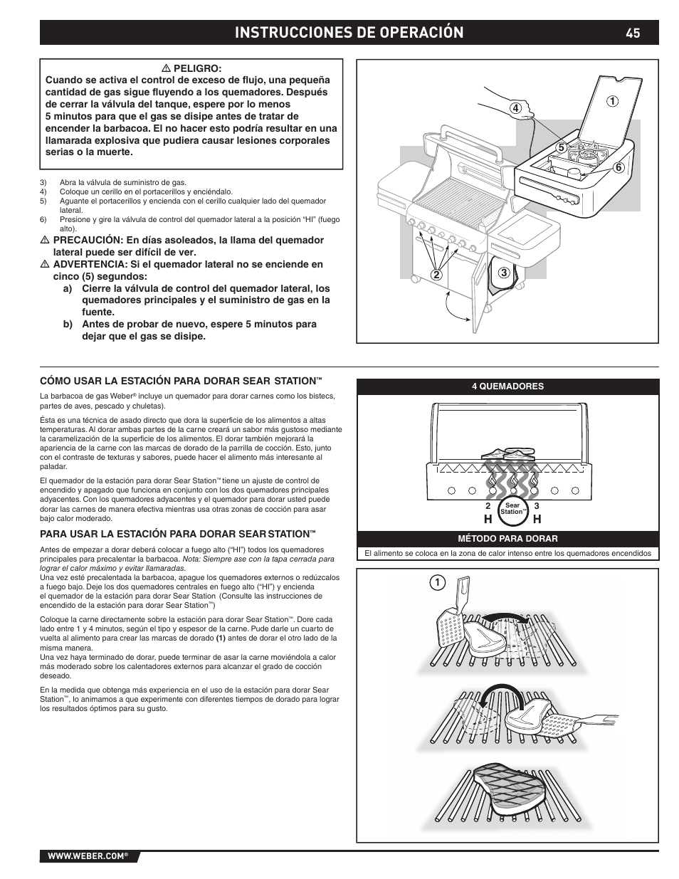 Instrucciones de operación | Summit 89190 User Manual | Page 45 / 92