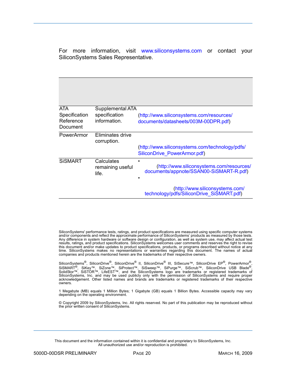 Related documentation, Table 12: related documentation, Elated | Ocumentation | Silicon Valley Peripherals SiliconDrive SSD-D0120PI-5000 User Manual | Page 26 / 26