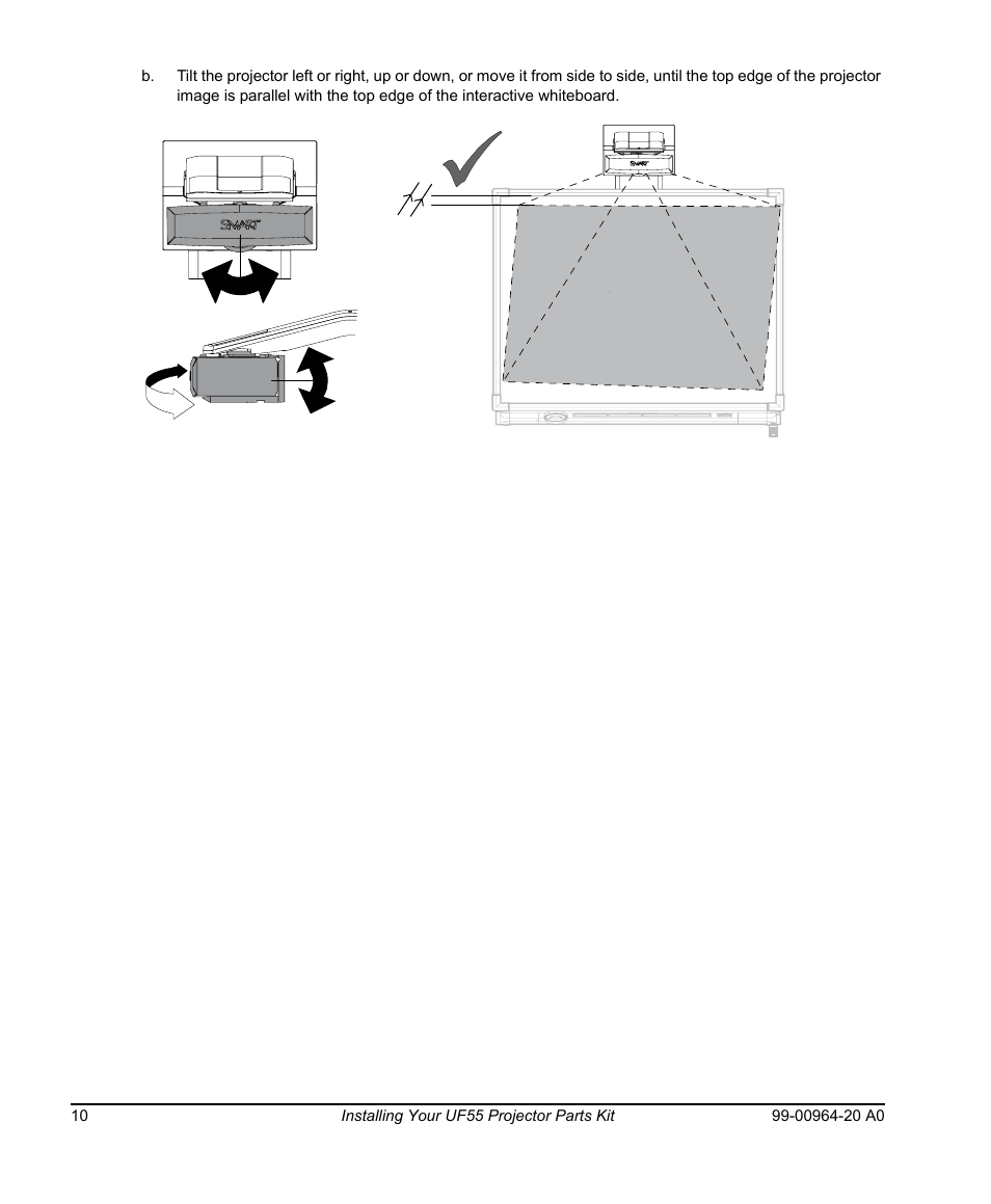 Smart Technologies Smart Board 560 and 580 Interactive Whiteboards And UF55 Projectors 99-00964-20 User Manual | Page 20 / 76
