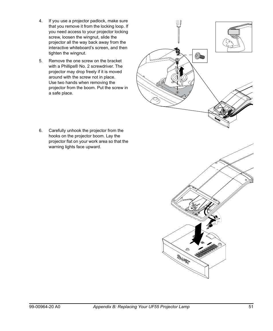 Smart Technologies Smart Board 560 and 580 Interactive Whiteboards And UF55 Projectors 99-00964-20 User Manual | Page 61 / 76