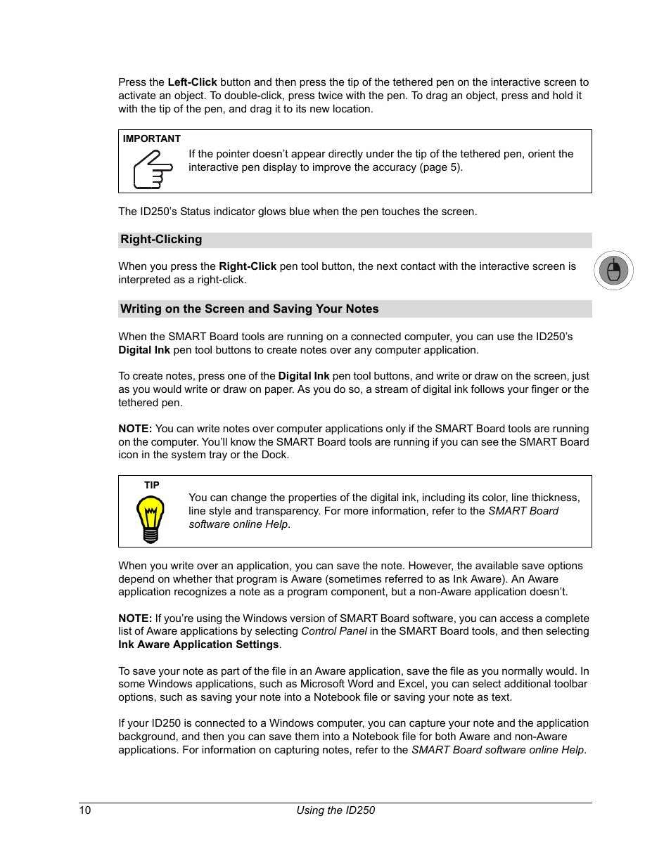 Smart Technologies Sympodium ID250 User Manual | Page 16 / 31
