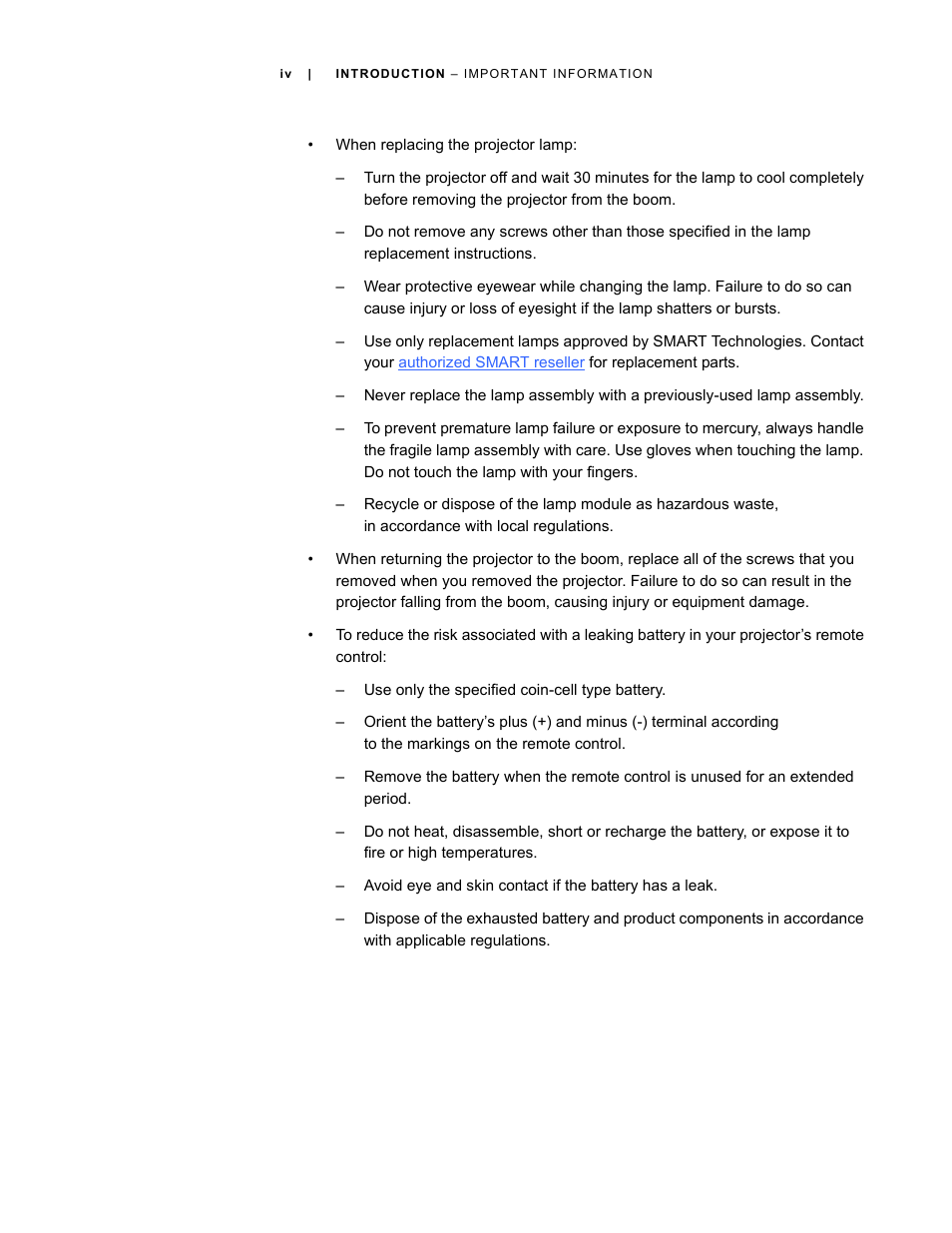 Smart Technologies 600i3 User Manual | Page 6 / 86