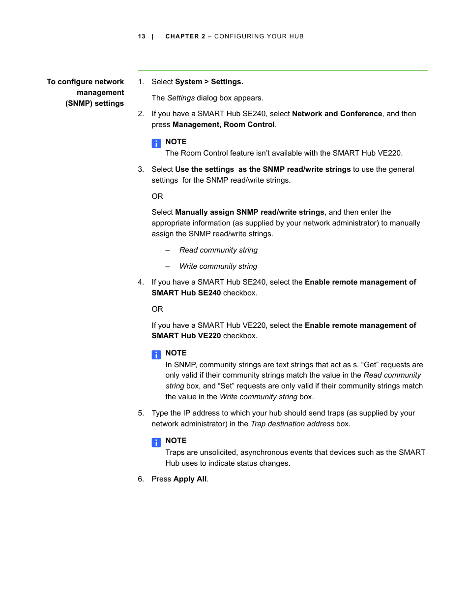 Smart Technologies SMART Hub SE240 User Manual | Page 19 / 58