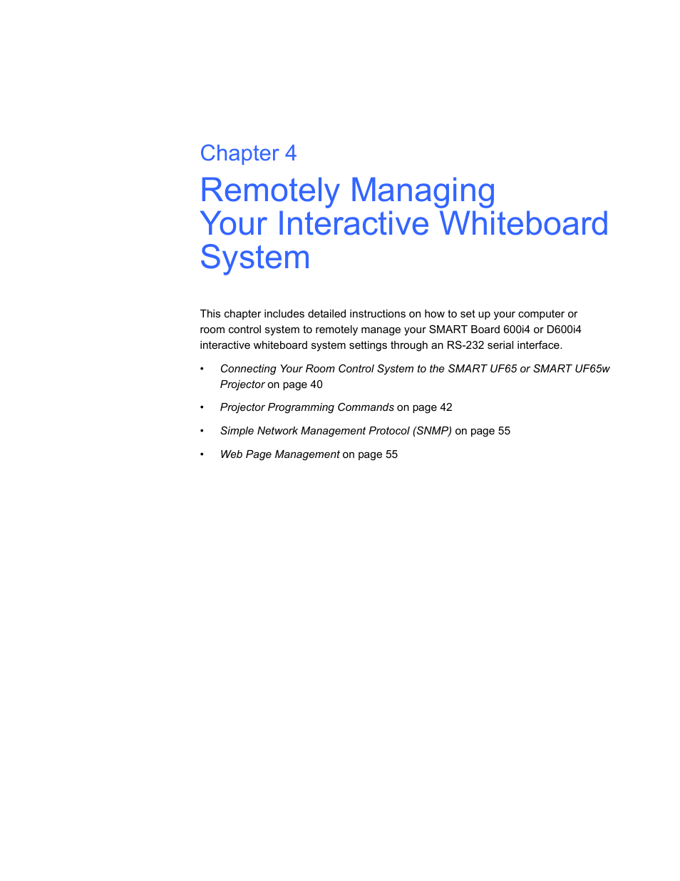 Chapter 4 | Smart Technologies Smart Board Interactive Whiteboard Systems 600i4 User Manual | Page 55 / 124