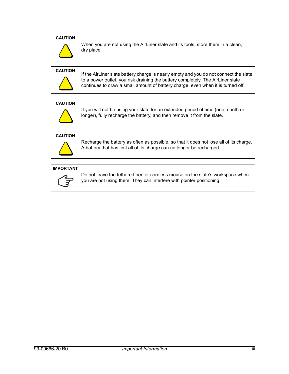 Smart Technologies AIRLINER WIRELESS SLATE WS100 User Manual | Page 5 / 84
