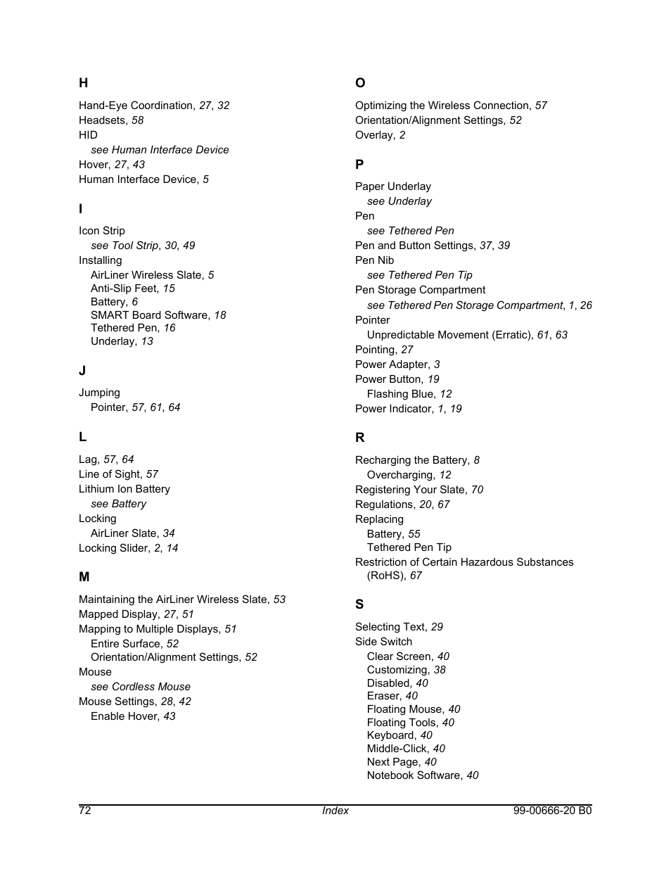 Smart Technologies AIRLINER WIRELESS SLATE WS100 User Manual | Page 80 / 84