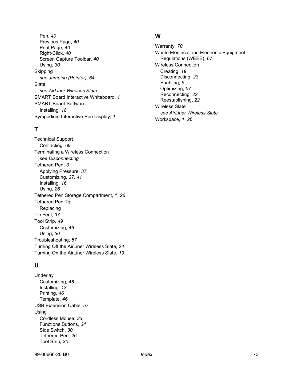 Smart Technologies AIRLINER WIRELESS SLATE WS100 User Manual | Page 81 / 84