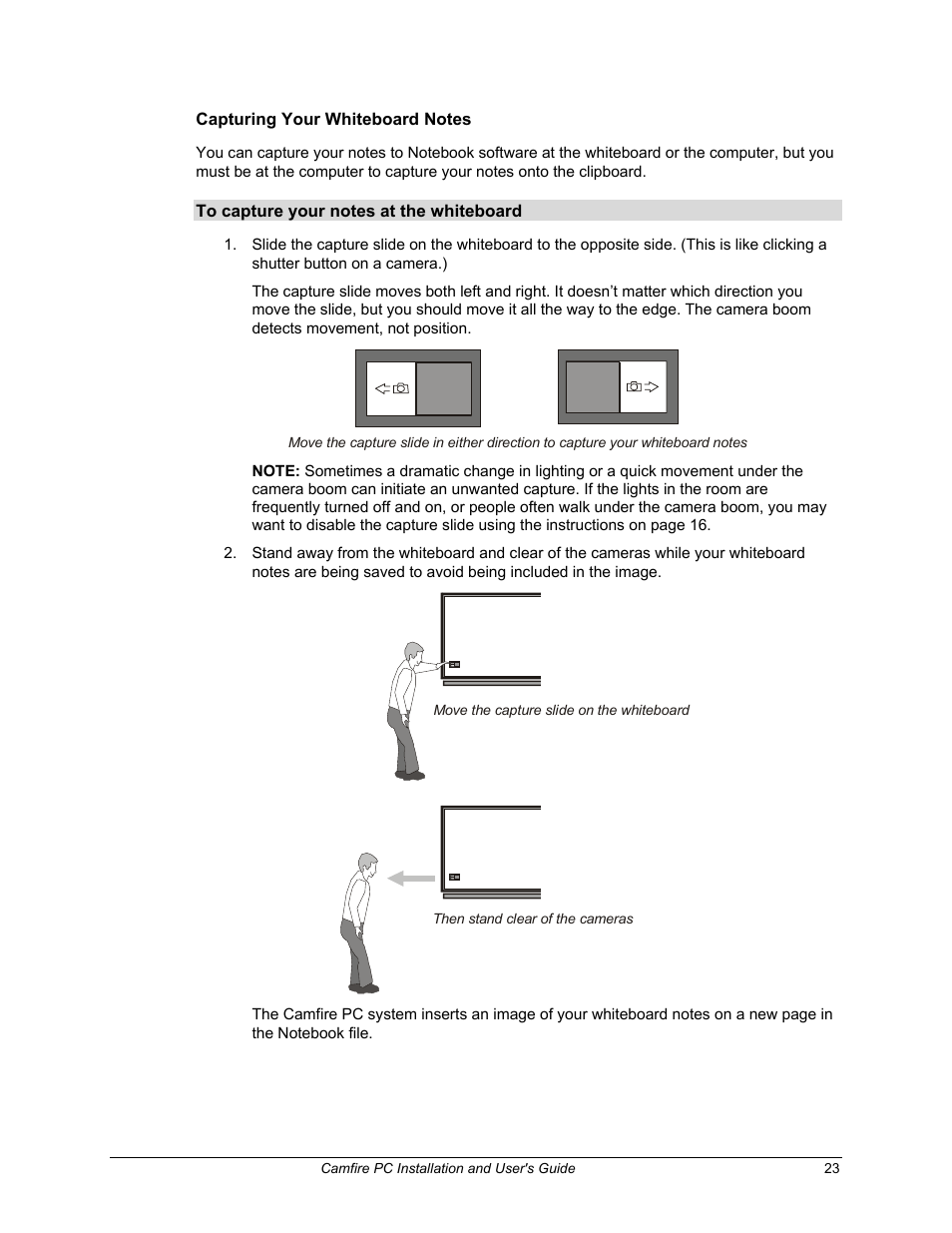 Capturing your whiteboard notes | Smart Technologies PC User Manual | Page 29 / 37