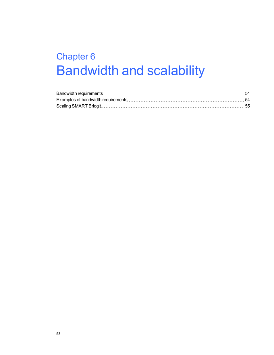 Bandwidth and scalability, Chapter 6 | Smart Technologies Smart Bridgit 4.5 User Manual | Page 57 / 82