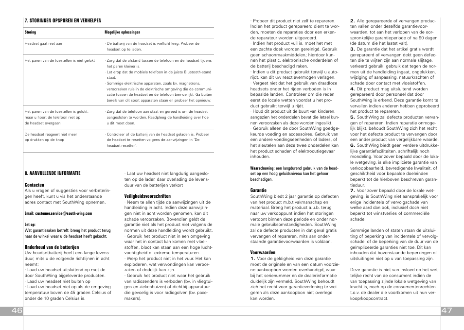 Southwing SA505 User Manual | Page 24 / 30