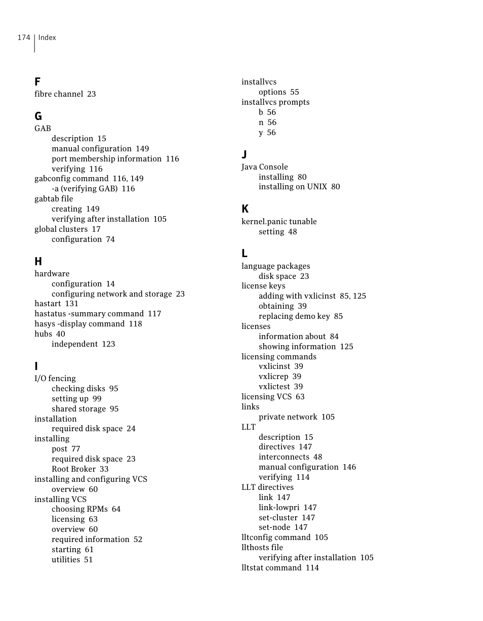 Symantec Veritas 5 User Manual | Page 174 / 176