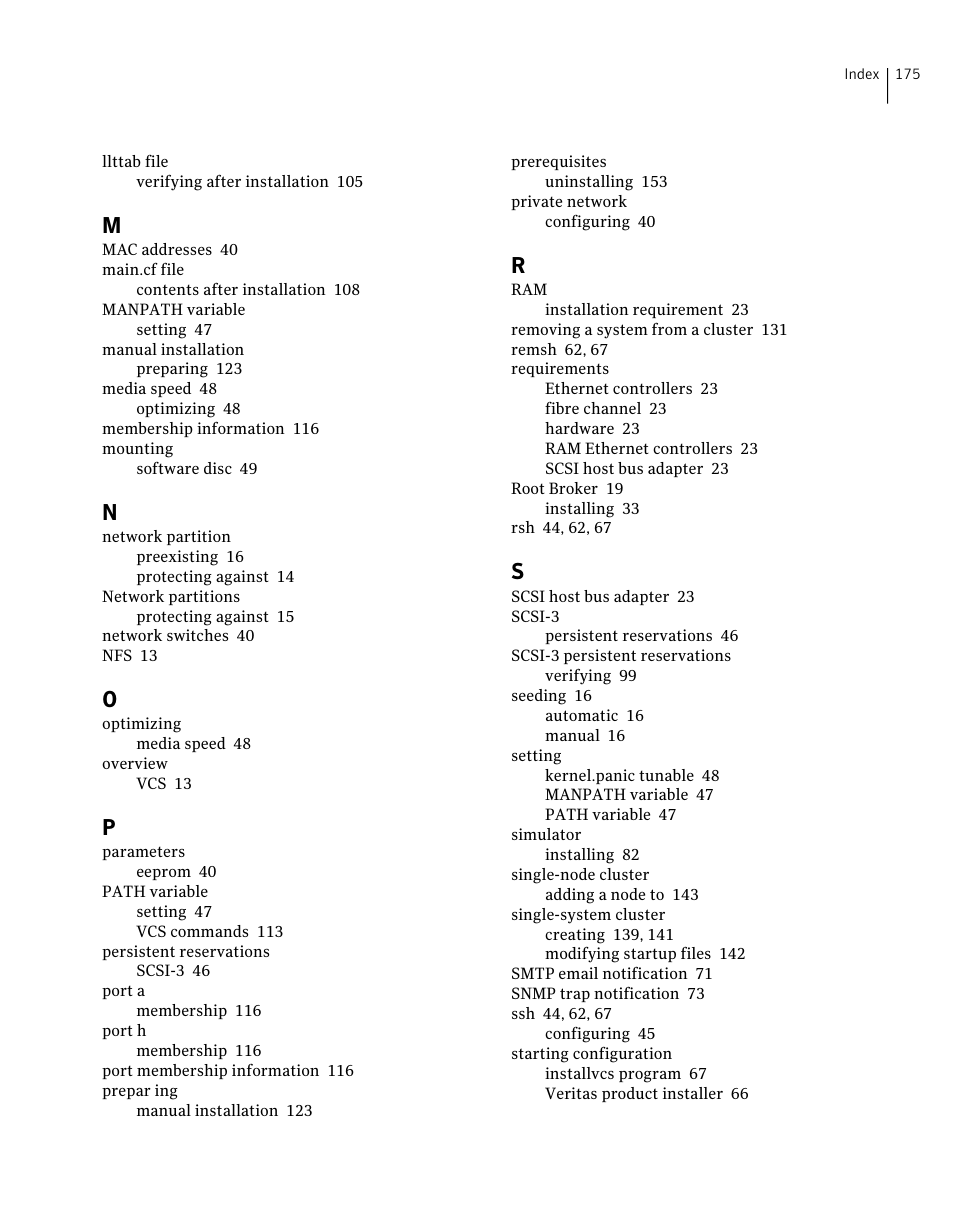 Symantec Veritas 5 User Manual | Page 175 / 176