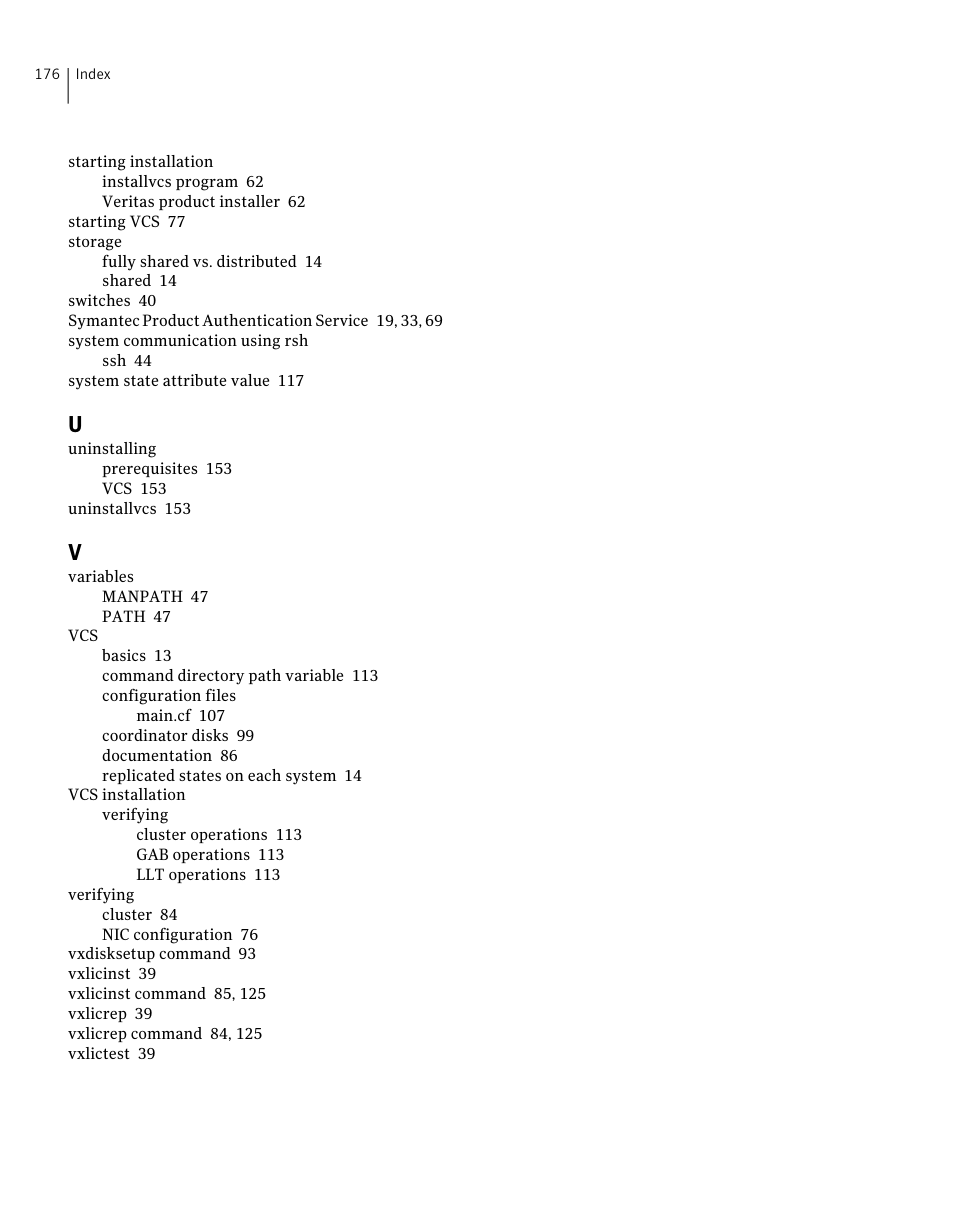 Symantec Veritas 5 User Manual | Page 176 / 176