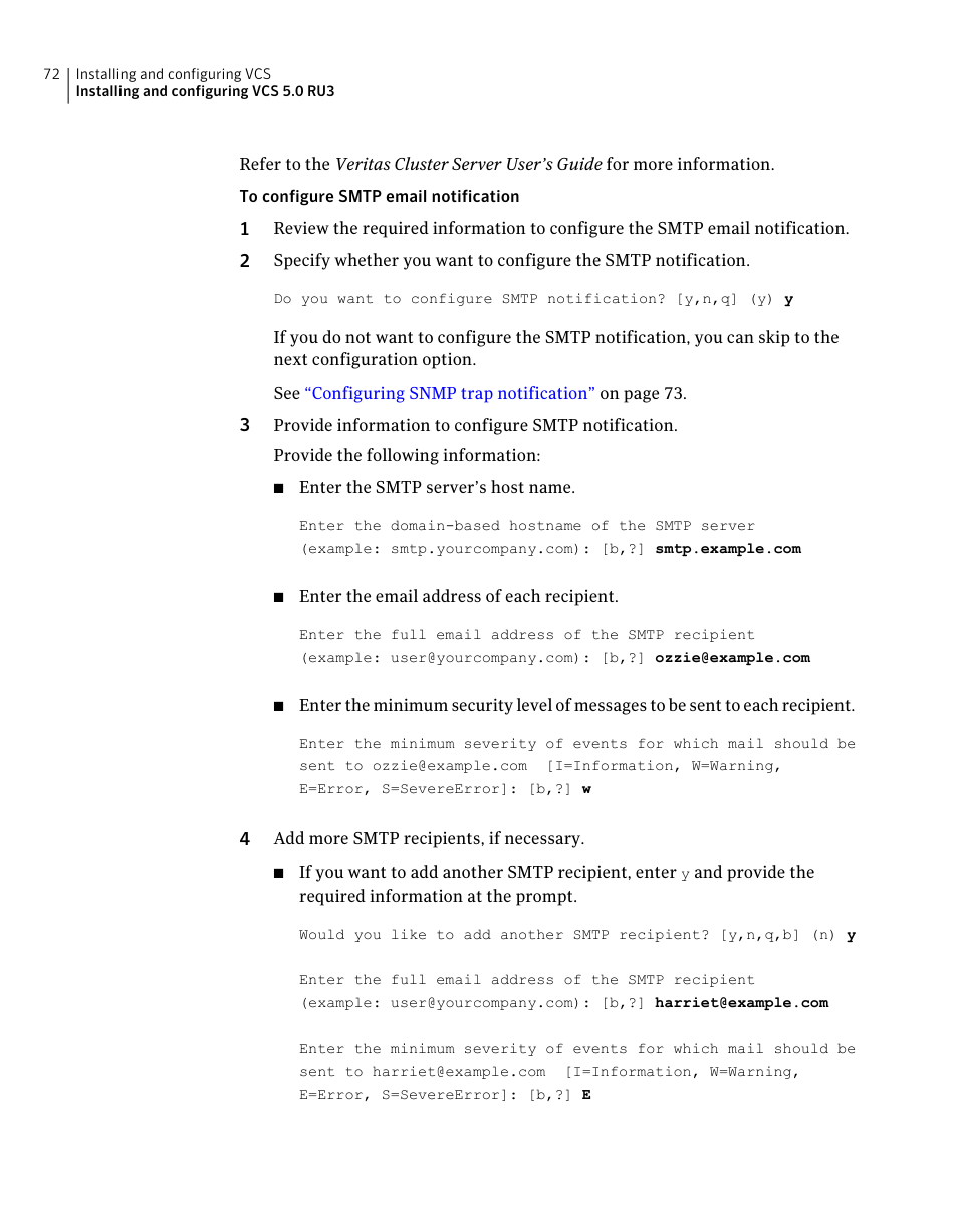 Symantec Veritas 5 User Manual | Page 72 / 176