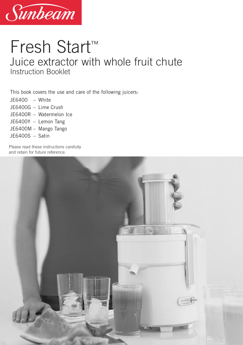 Sunbeam JE6400DG User Manual | 24 pages