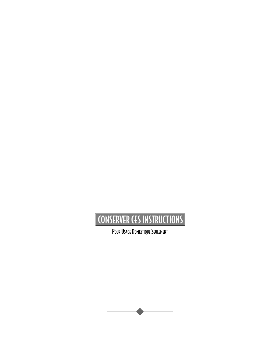 Conserver ces instructions | Sunbeam 4742 User Manual | Page 17 / 64