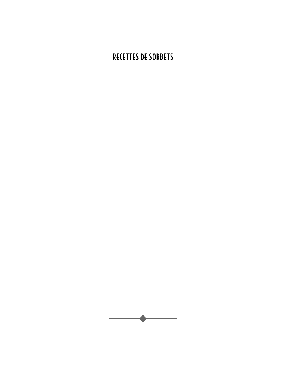 Recettes de sorbets | Sunbeam 4742 User Manual | Page 26 / 64