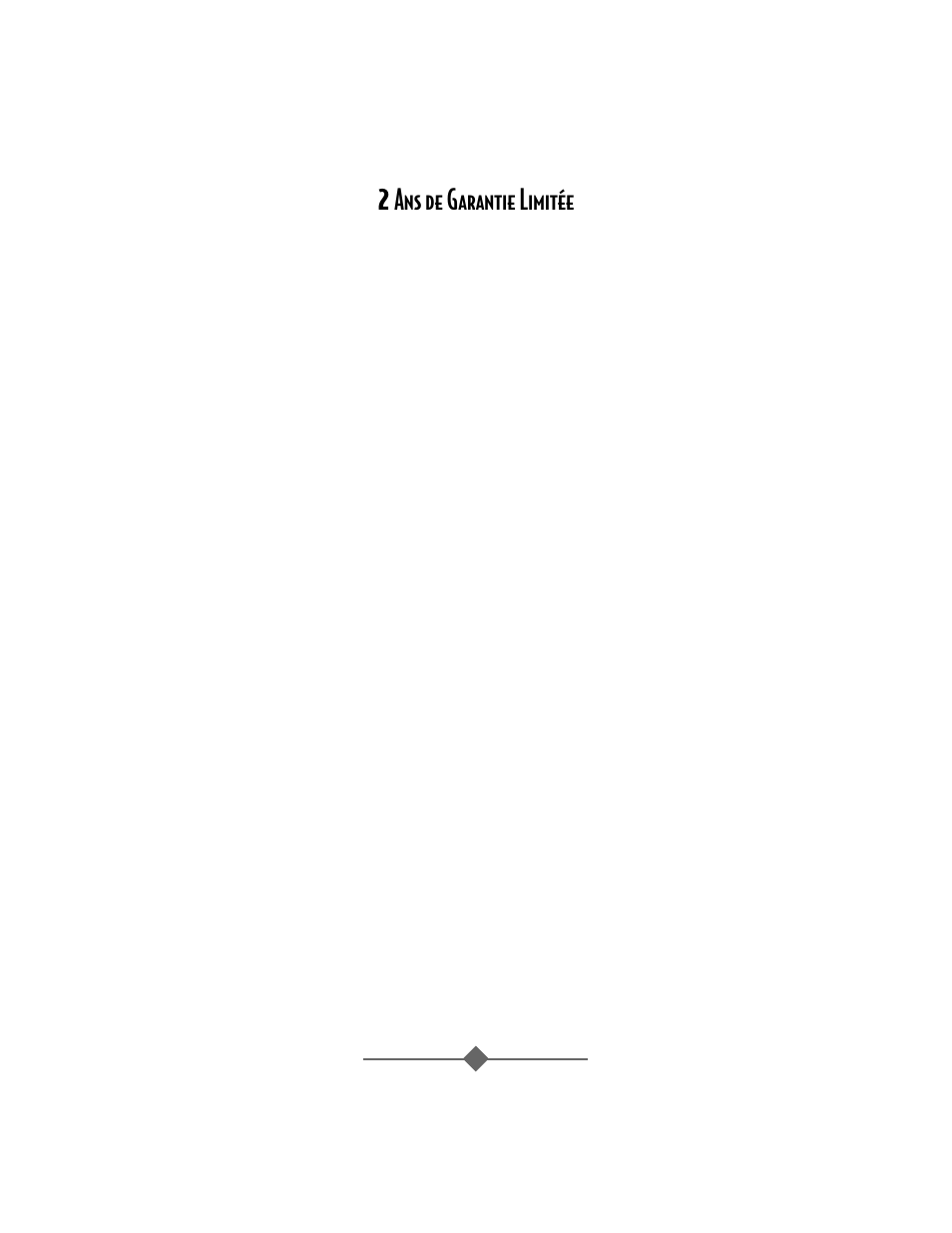 Ans de garantie limitée | Sunbeam 4742 User Manual | Page 29 / 64