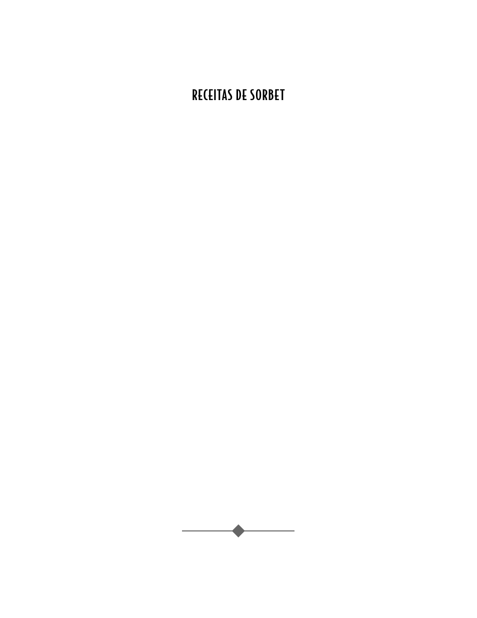 Receitas de sorbet | Sunbeam 4742 User Manual | Page 58 / 64