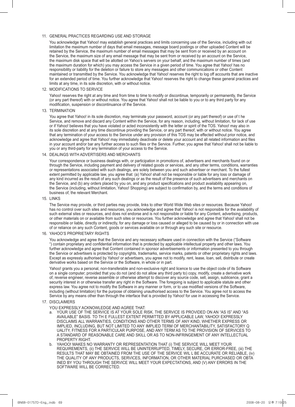 Samsung PS-63 A756T1M User Manual | Page 69 / 76