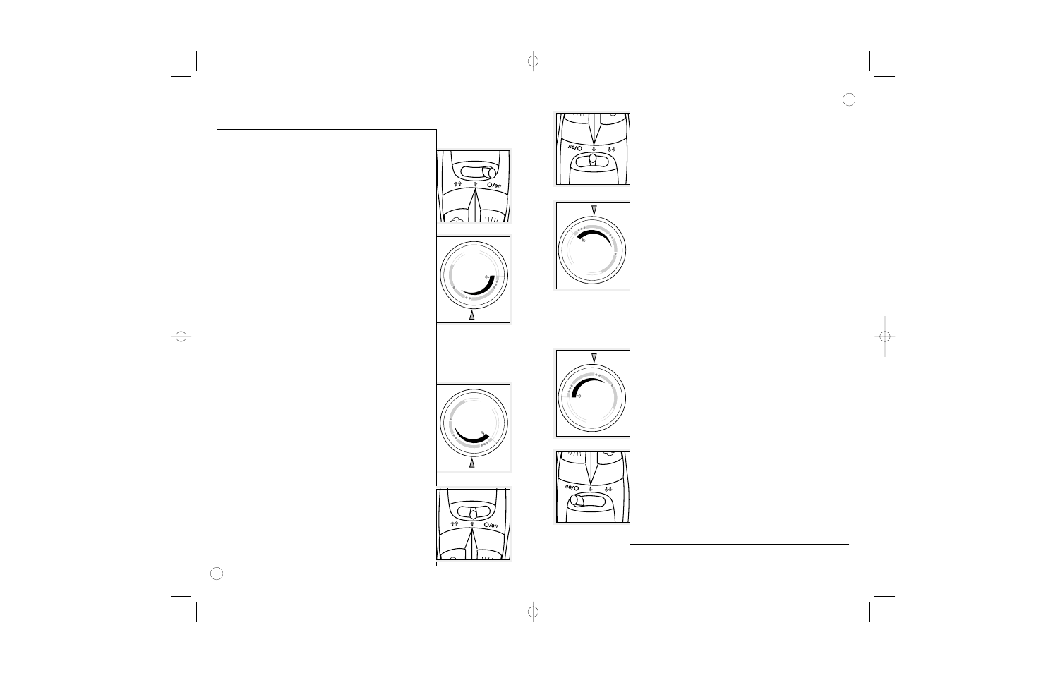 Planchado, Ironing, Planchado en seco | Planchado al vapor, Dry ironing, Steam ironing | Sunbeam Dura Press 4061 User Manual | Page 8 / 18
