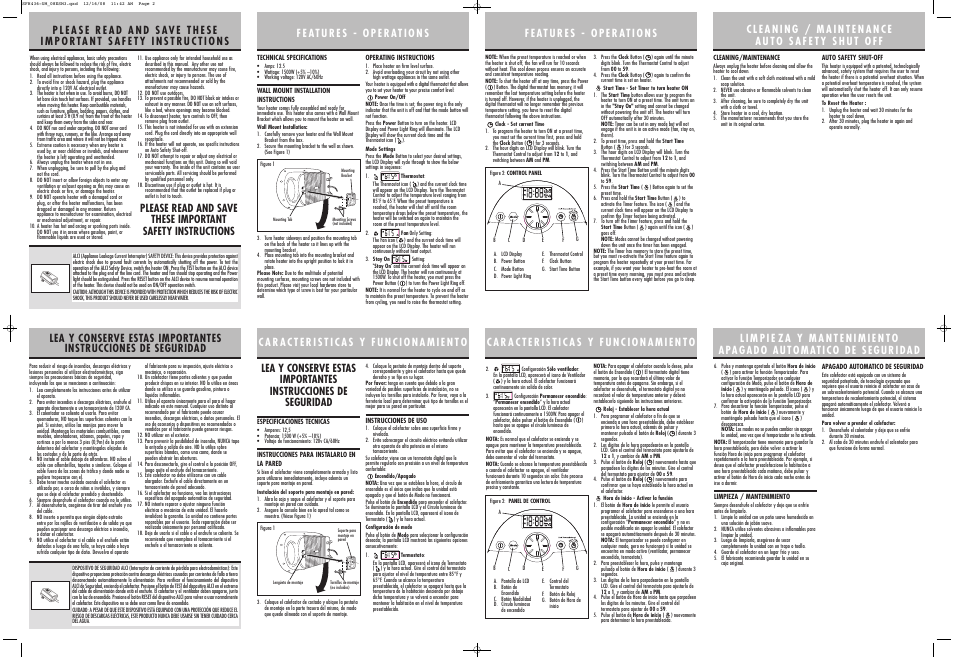 Sunbeam SFH436-UM User Manual | Page 2 / 2