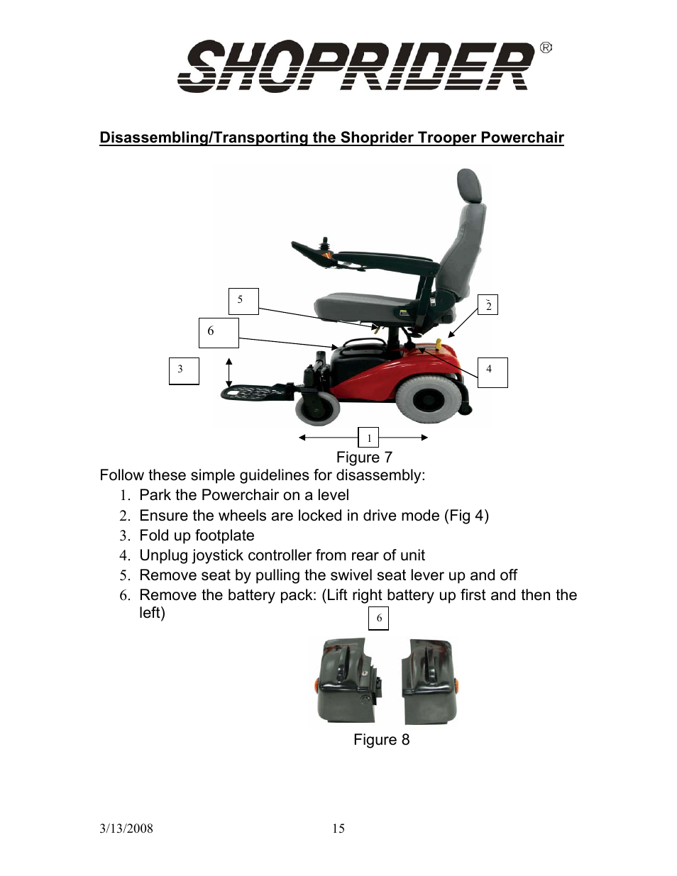 Shoprider UL8W36 User Manual | Page 14 / 24