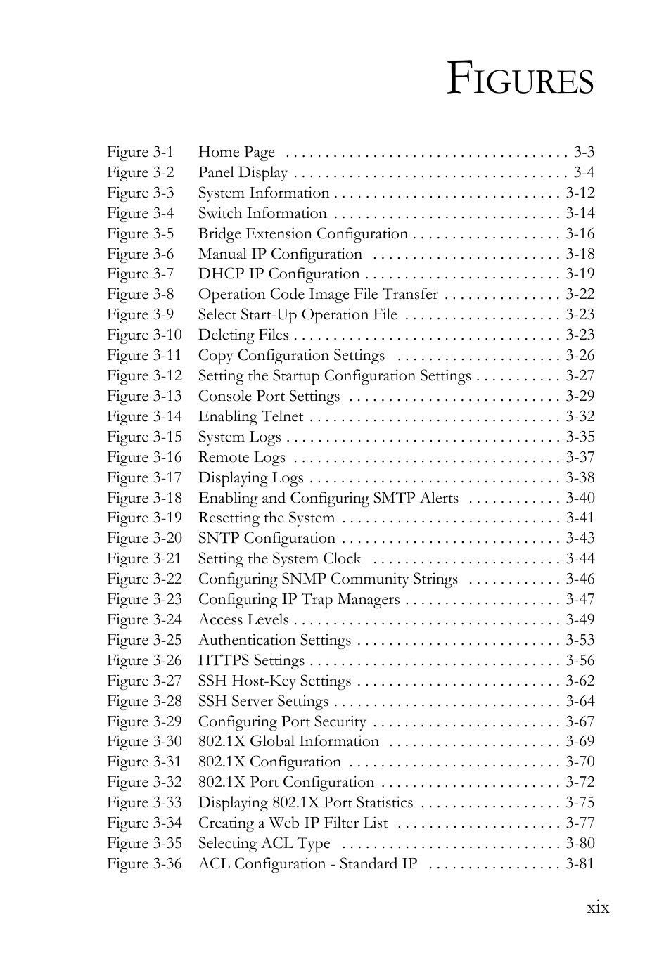 Igures | SMC Networks TIGERSWITCH SMC6752AL2 User Manual | Page 23 / 516