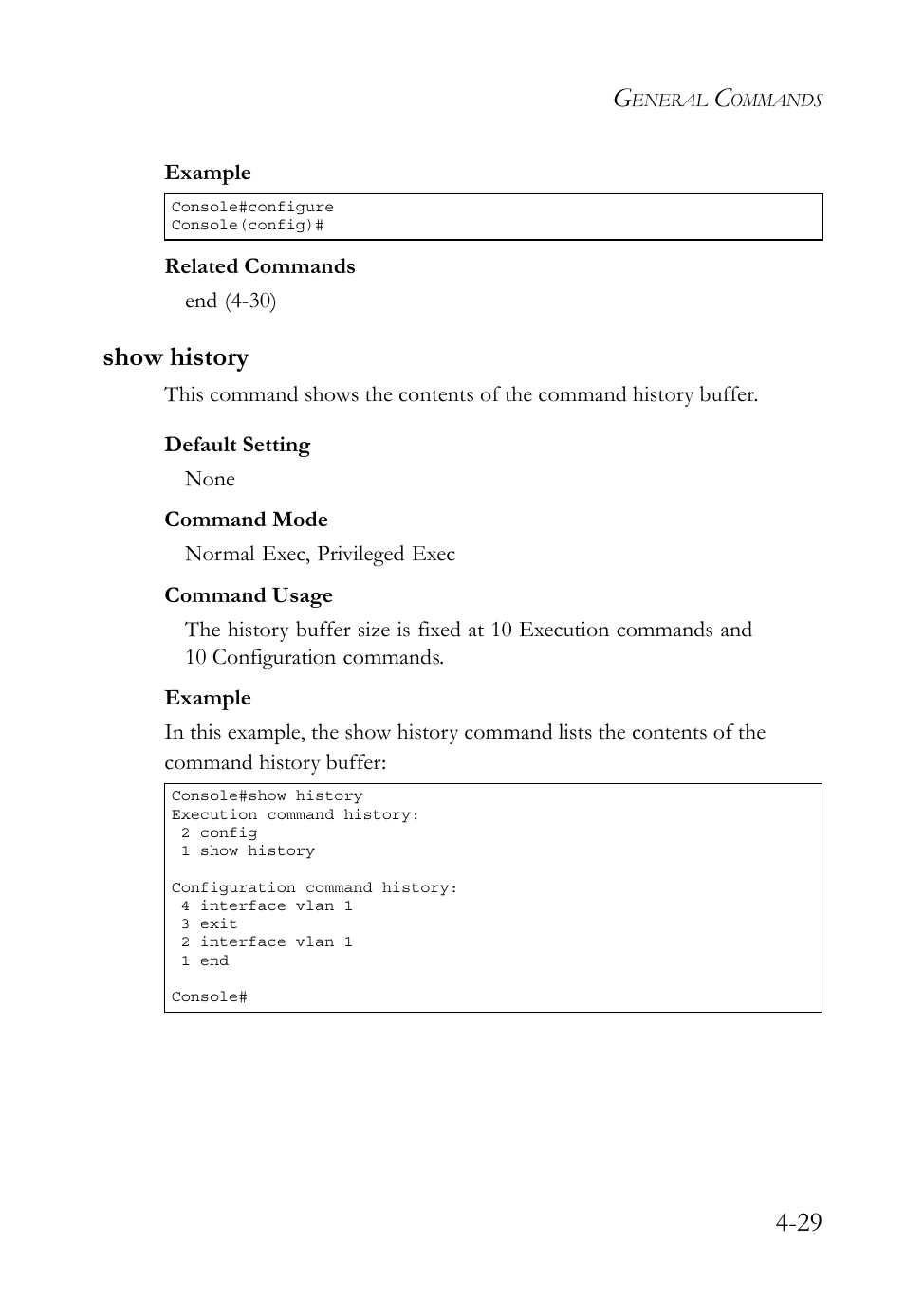 Show history, Show history -29 | SMC Networks TIGERSWITCH SMC6752AL2 User Manual | Page 269 / 516