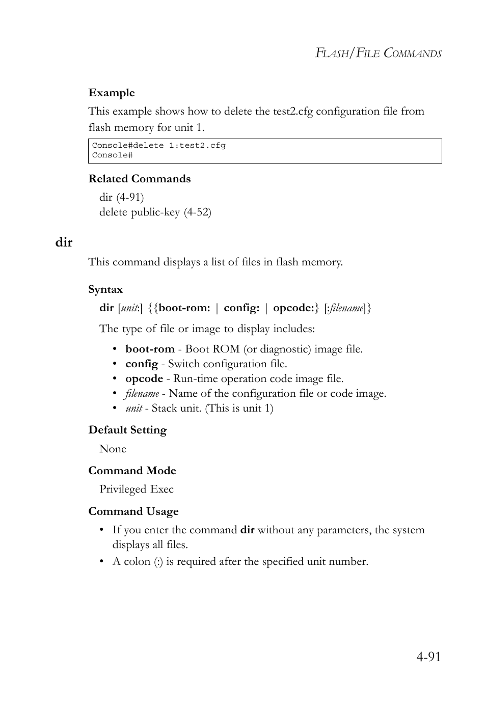 Dir -91 | SMC Networks TIGERSWITCH SMC6752AL2 User Manual | Page 331 / 516