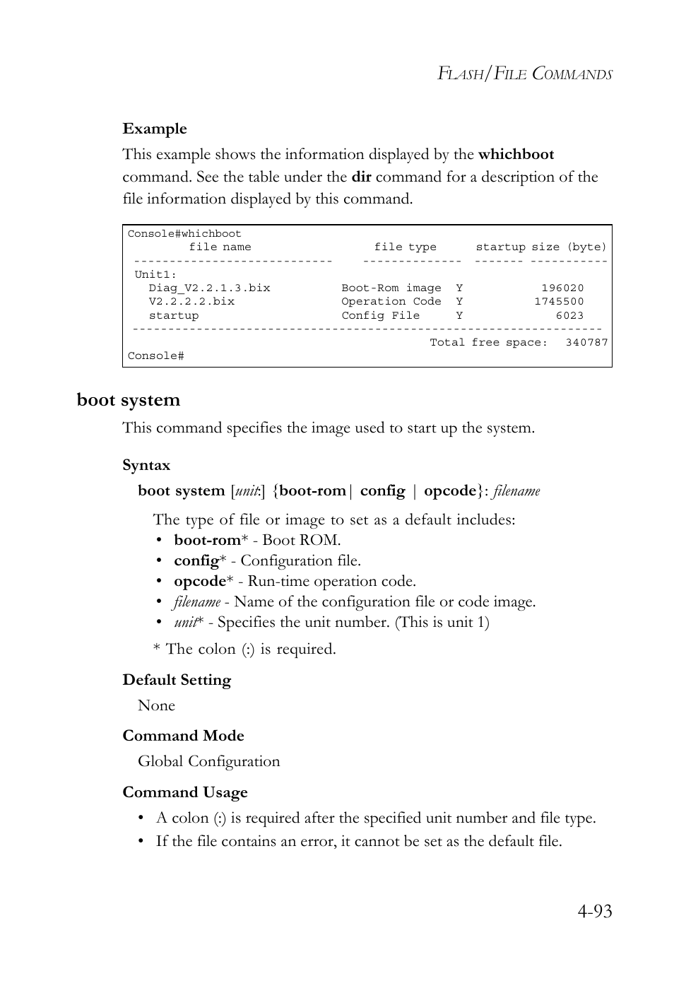 Boot system, Boot system -93 | SMC Networks TIGERSWITCH SMC6752AL2 User Manual | Page 333 / 516