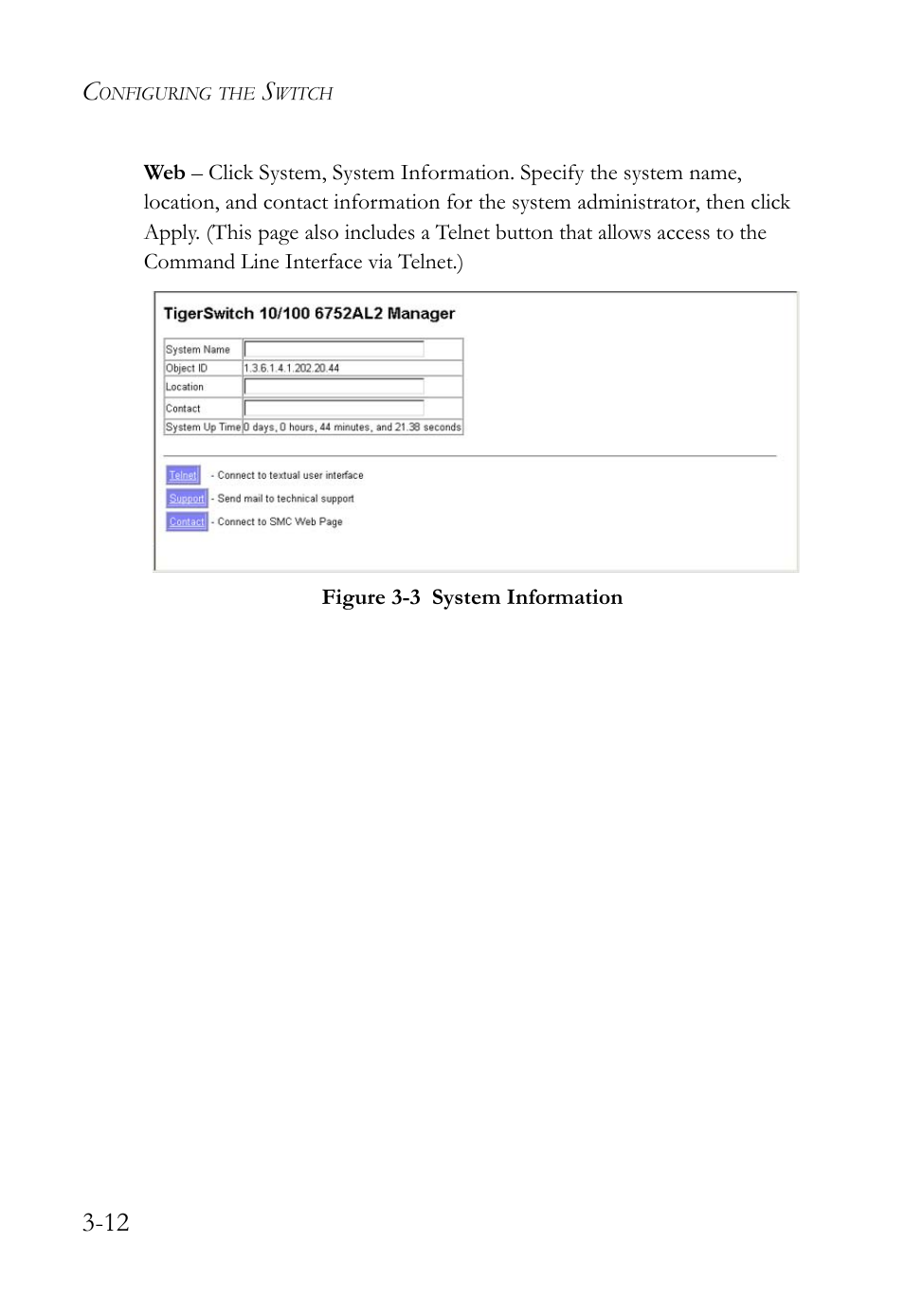Figure 3-3, System information -12 | SMC Networks TIGERSWITCH SMC6752AL2 User Manual | Page 60 / 516