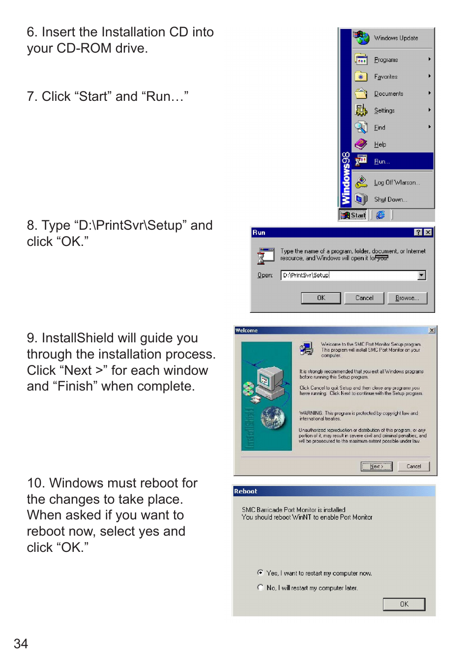 SMC Networks SMC7008ABR User Manual | Page 34 / 46