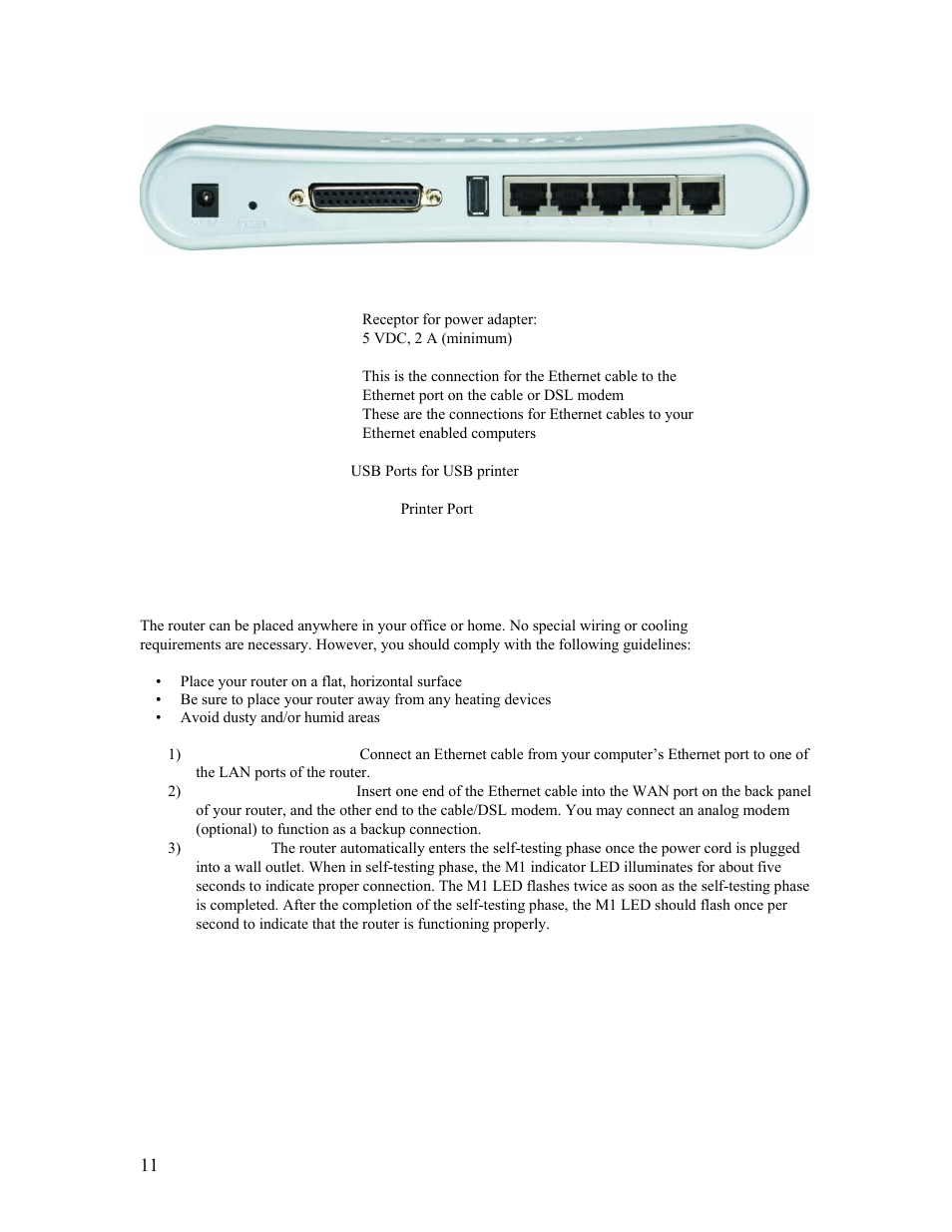 5 | hardware installation, 5 | hardware installation 11 | SMC Networks Barricade SMCBR14UP User Manual | Page 11 / 77