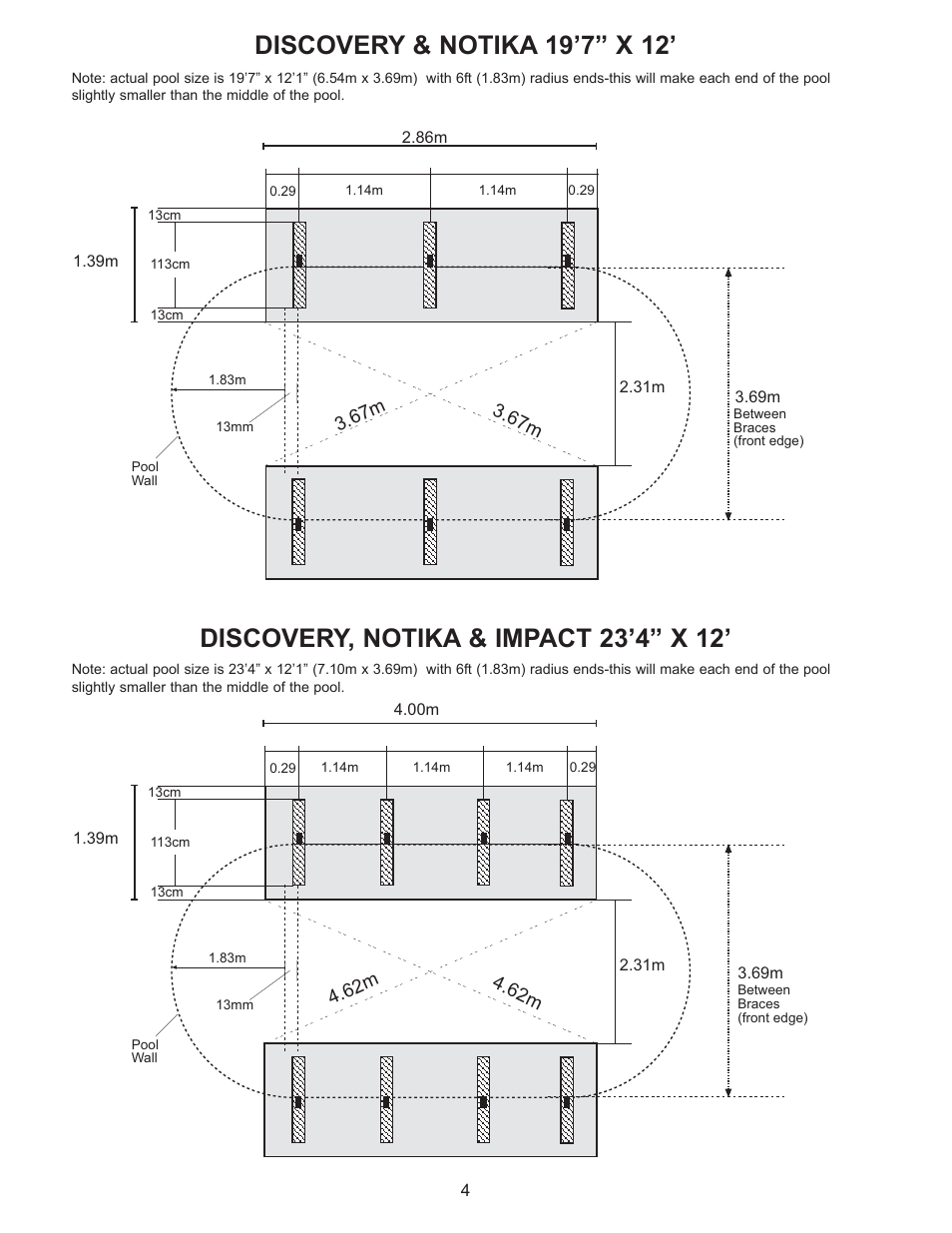 Vogue Industrial ABOVE GROUND SWIMMING POOL User Manual | Page 4 / 20