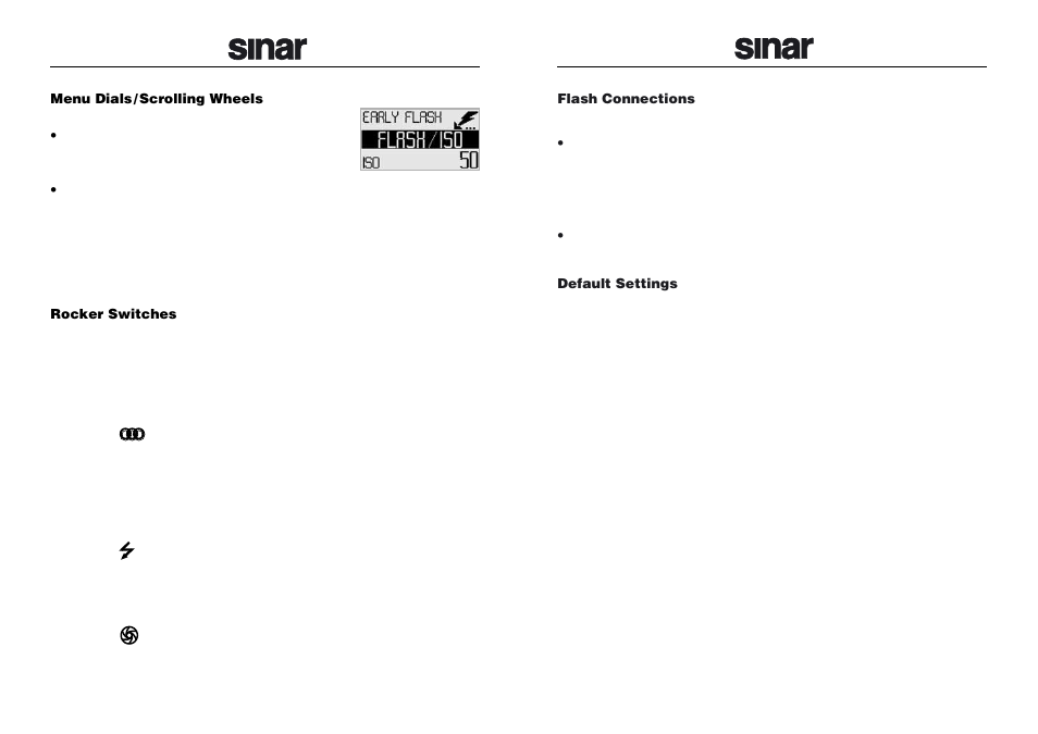 Ooo oo o | Sinar m 493.03.000 User Manual | Page 9 / 14