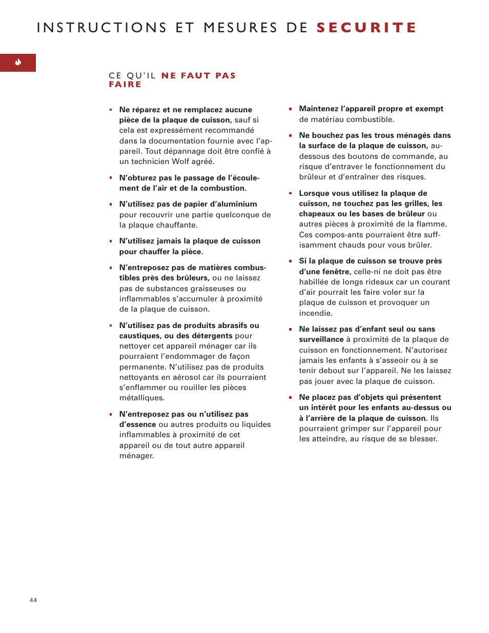 Sub-Zero ICBCT15G User Manual | Page 44 / 94