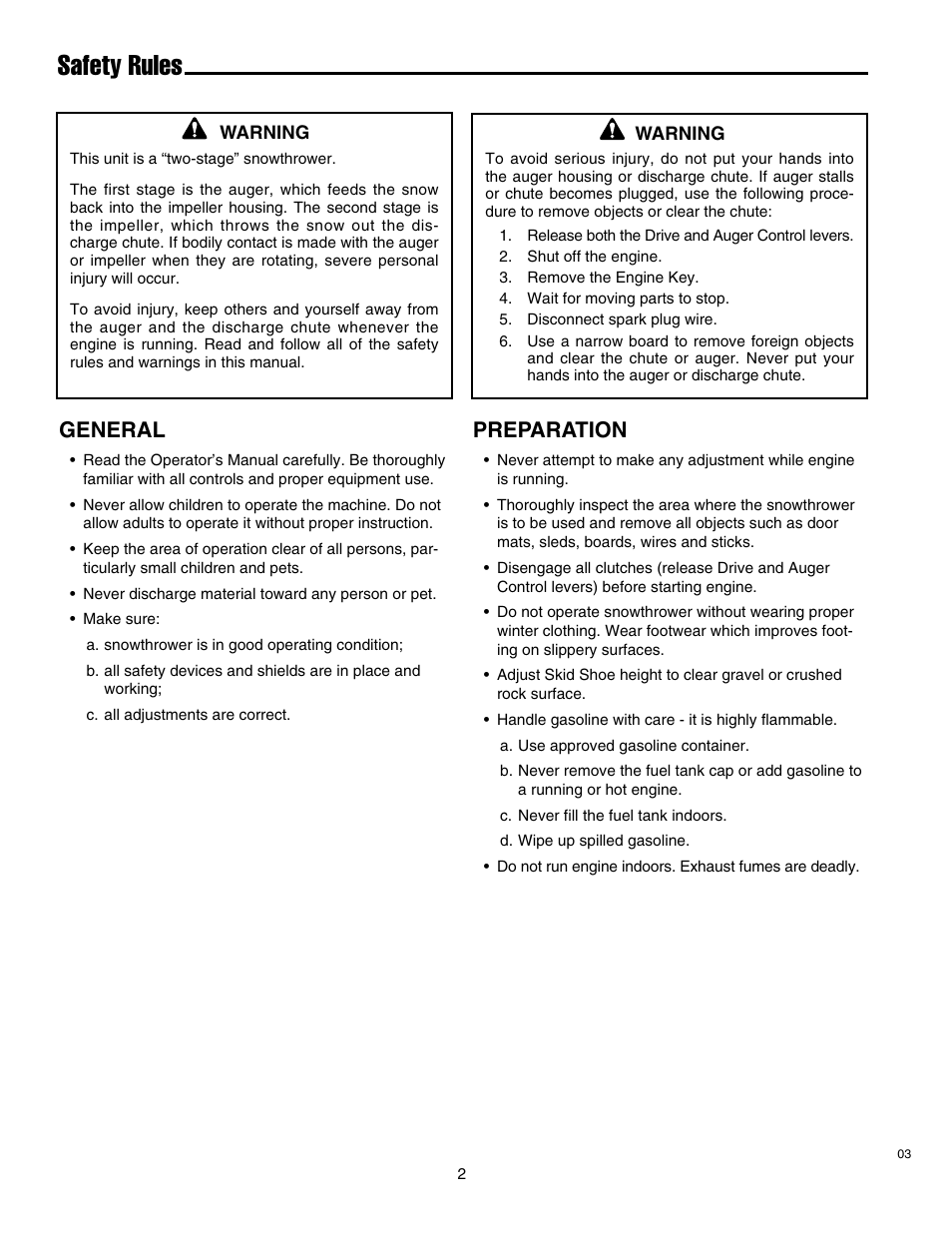 Safety rules, General, Preparation | Simplicity 1693763 860M User Manual | Page 6 / 26