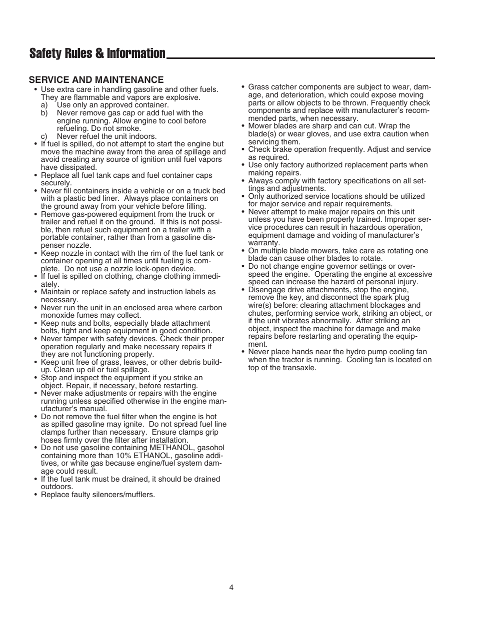Safety rules & information | Simplicity 1693130 User Manual | Page 8 / 42