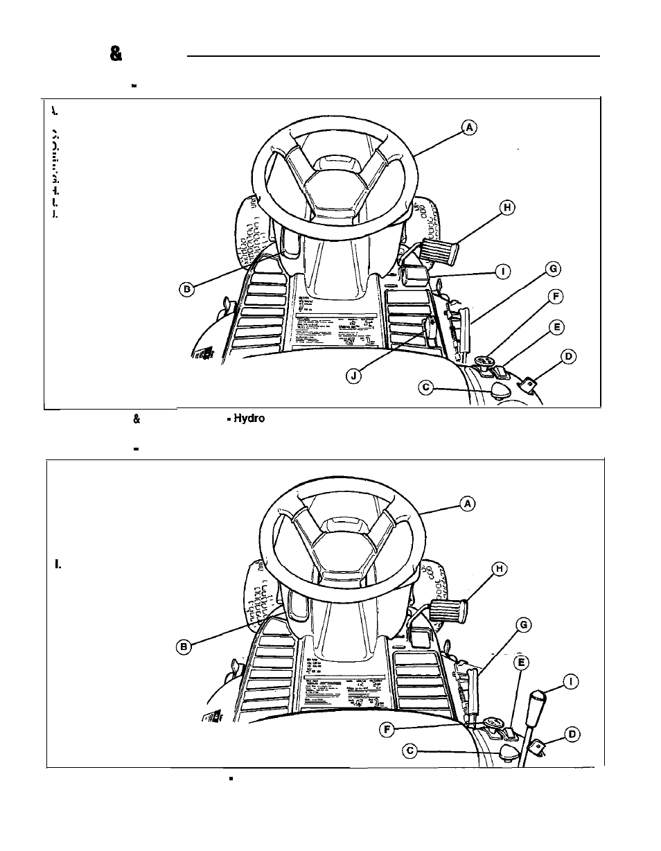 Features controls, Controls hydro model, Controls gear model | Simplicity 1692969 User Manual | Page 10 / 32