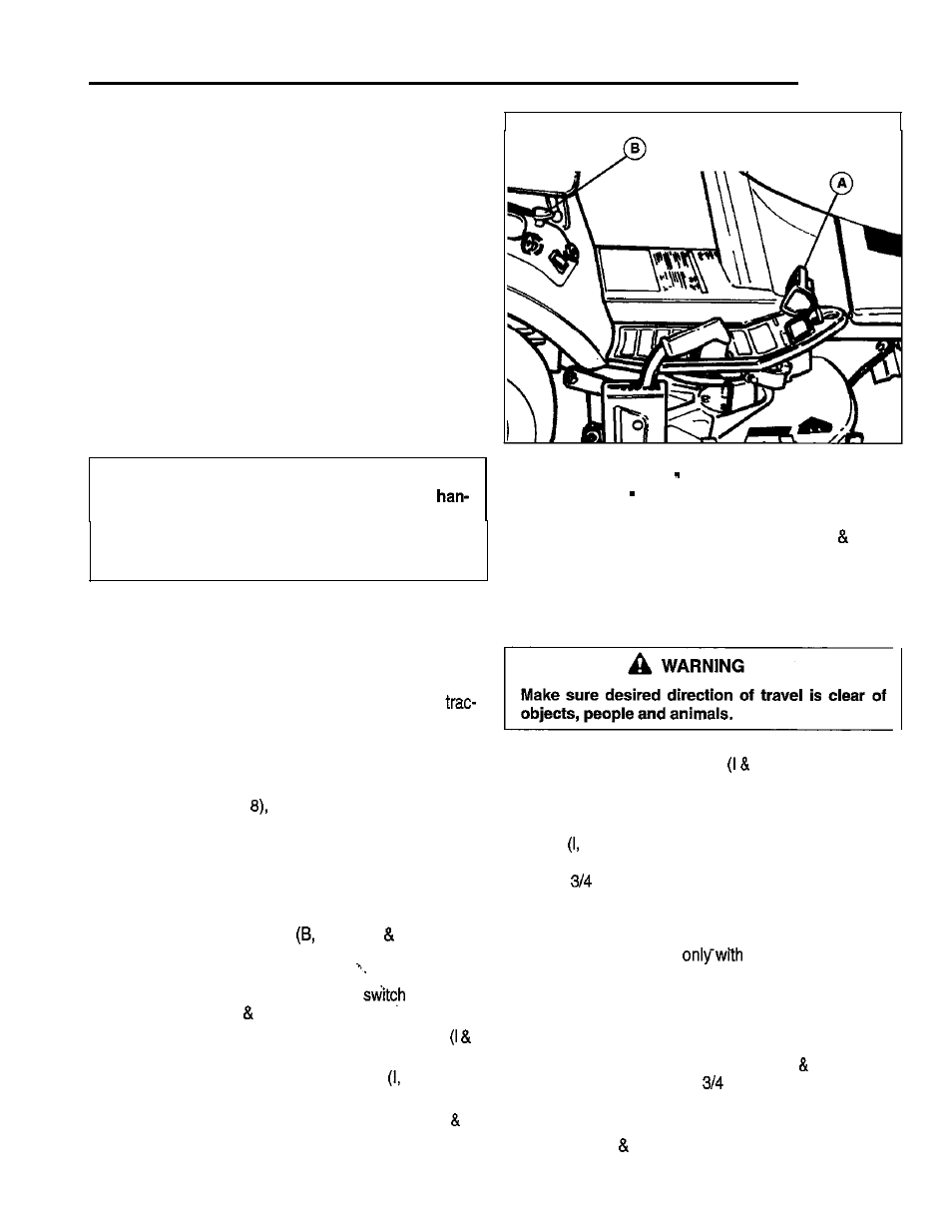 Operation, Checks before starting, Clutch/brake pedal operation | Driving the tractor, Parking brake, Starting the engine | Simplicity 1692969 User Manual | Page 13 / 32
