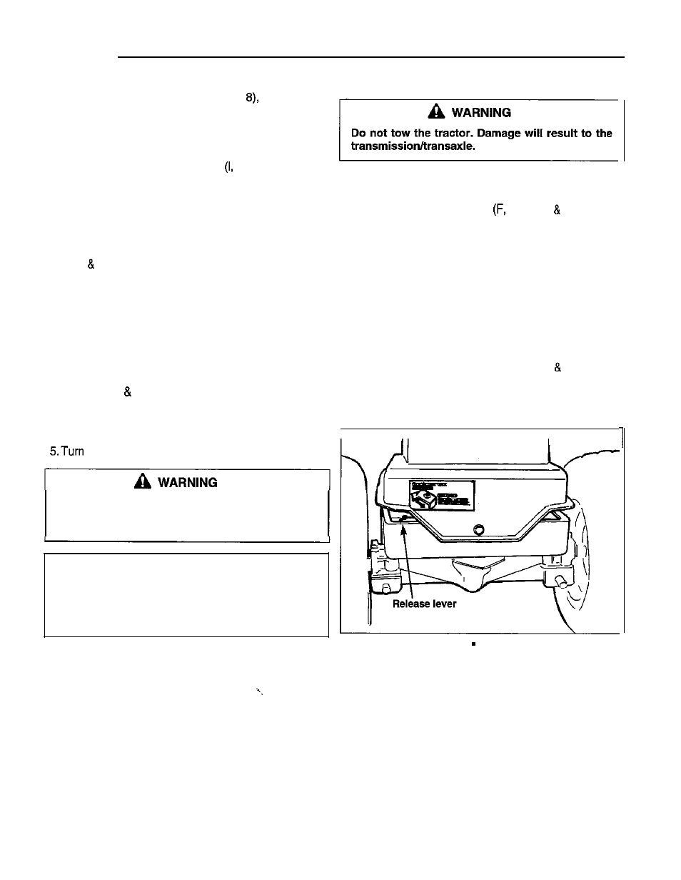 Operation, Stopping the tractor, Pushing the tractor-by hand | Simplicity 1692969 User Manual | Page 14 / 32
