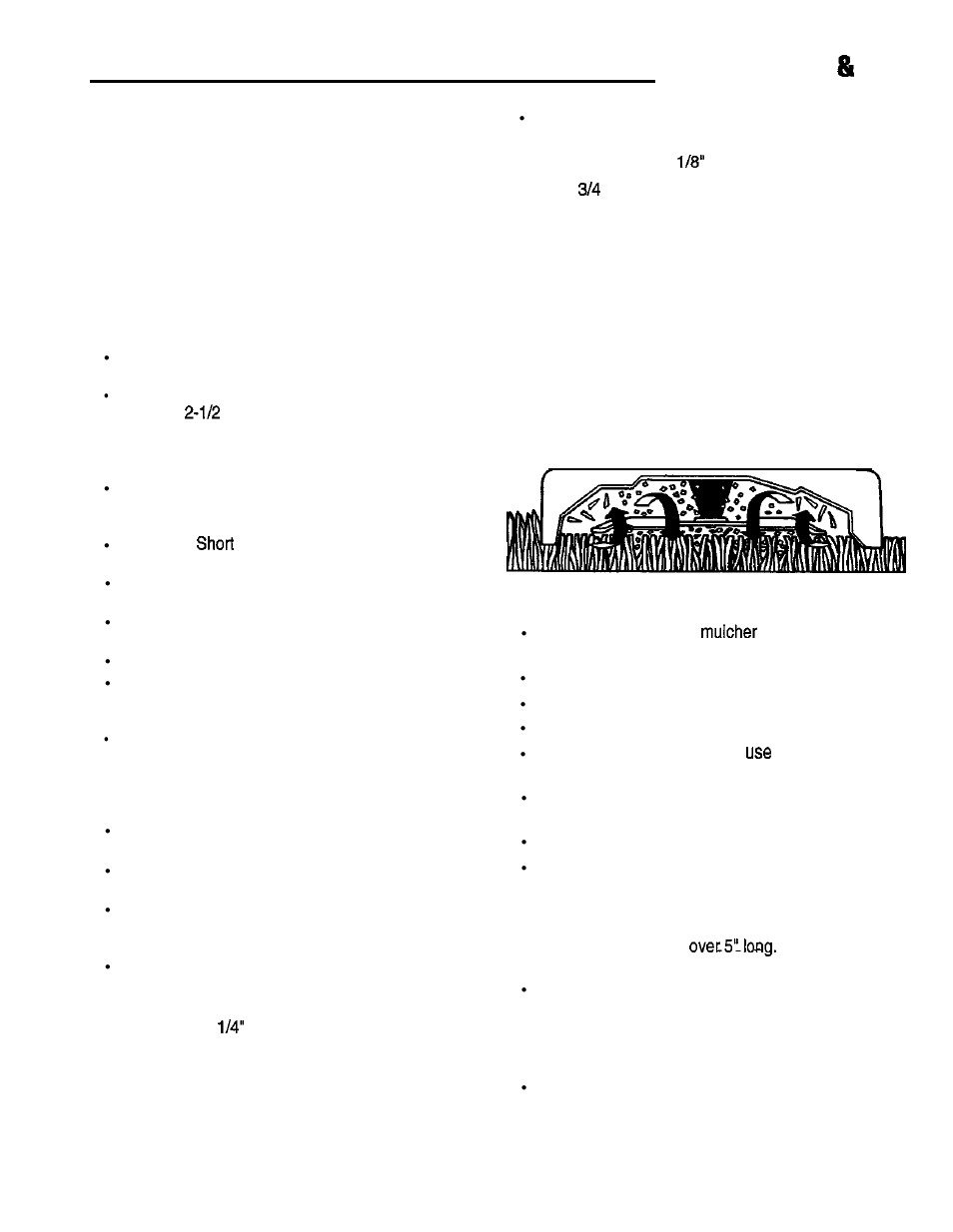 Mowing patterns lips, General, Mulching mower operation (optional kit attachment) | Mulching, Mowing conditions, Speed | Simplicity 1692969 User Manual | Page 15 / 32